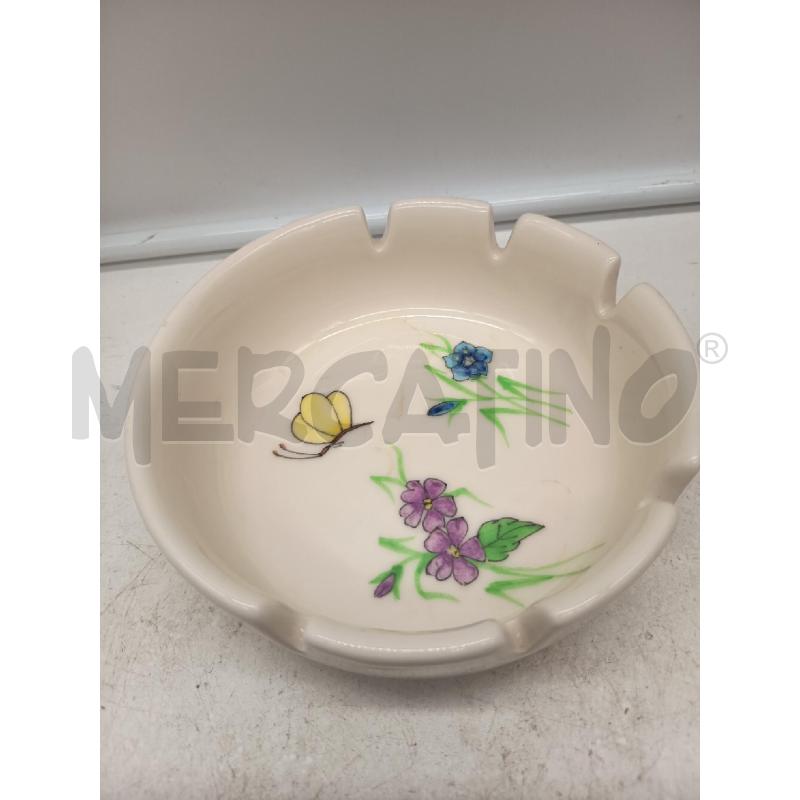 PORTA OLIVE CERAMICA ERNESTINE FIORI E FARFALLE  | Mercatino dell'Usato Roma porta maggiore 4