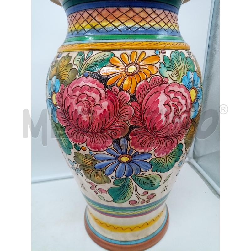 PORTA OMBRELLI CERAMICA DERUTA FIORI | Mercatino dell'Usato Roma porta maggiore 2