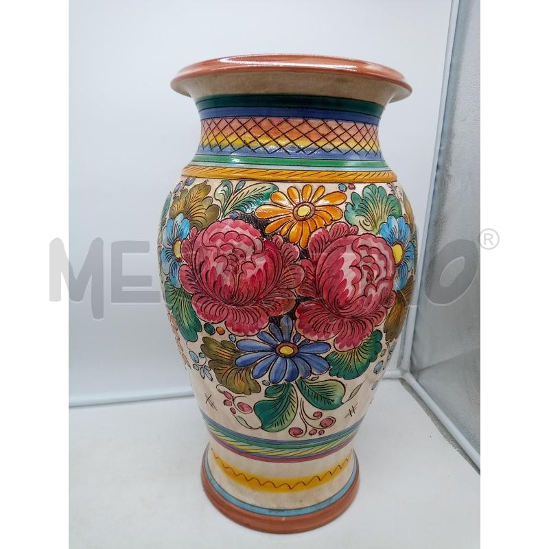 PORTA OMBRELLI CERAMICA DERUTA FIORI | Mercatino dell'Usato Roma porta maggiore 3