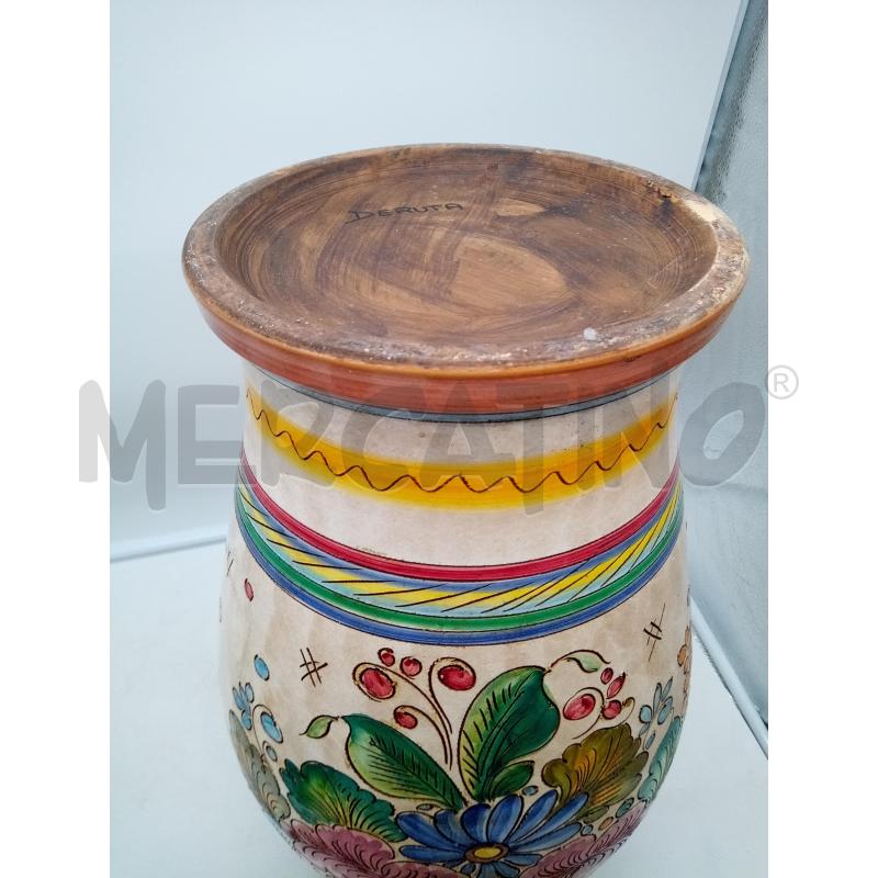 PORTA OMBRELLI CERAMICA DERUTA FIORI | Mercatino dell'Usato Roma porta maggiore 4