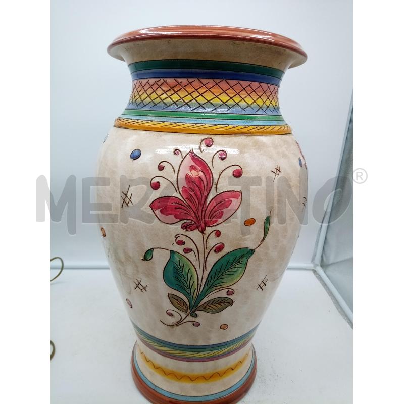 PORTA OMBRELLI CERAMICA DERUTA FIORI | Mercatino dell'Usato Roma porta maggiore 5