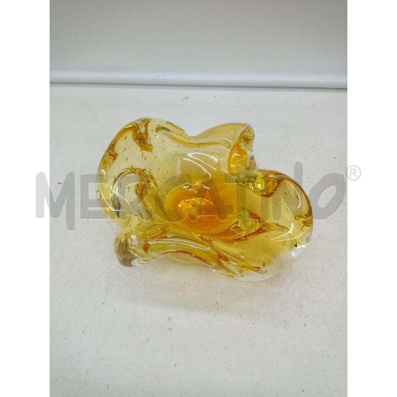 POSACENERE VETRO MURANO PULEGOSO AMBRATO   | Mercatino dell'Usato Roma porta maggiore 3