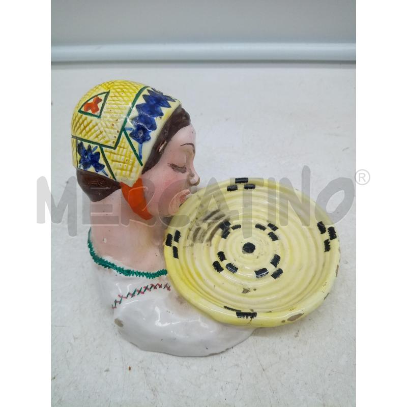 POSA CENERE CERAMICA SARDA DONNA DESULO ANNI 40 | Mercatino dell'Usato Roma porta maggiore 4