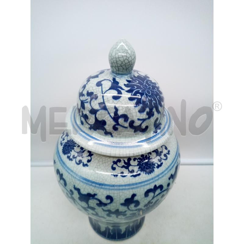 POTICHE CERAMICA CHINA DECORO BLU  | Mercatino dell'Usato Roma porta maggiore 2