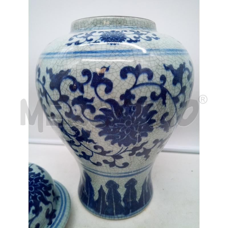 POTICHE CERAMICA CHINA DECORO BLU  | Mercatino dell'Usato Roma porta maggiore 5