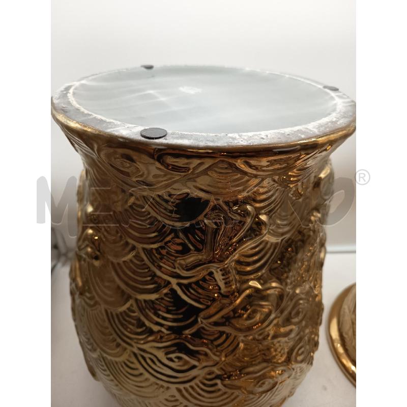 POTICHE VASO GRANDE PORC DECO ORIENTALE RILIEVI DRAGONE FRA NUVOLE | Mercatino dell'Usato Roma porta maggiore 5
