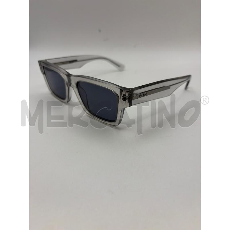 PRADA OCCHIALI DA SOLE MONT GRIGIO FUME LENTE BLU NAVY RETT  | Mercatino dell'Usato Roma porta maggiore 2