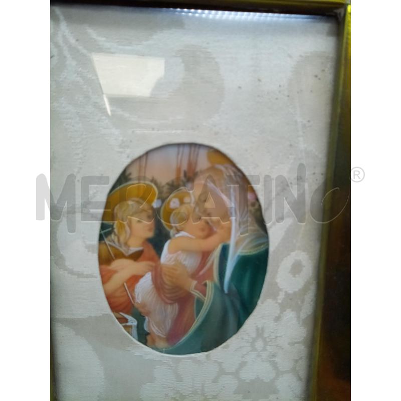 QUADRETTO MINIATURA MADONNA CON BAMBINO E SAN GIOVANNINO | Mercatino dell'Usato Roma porta maggiore 2