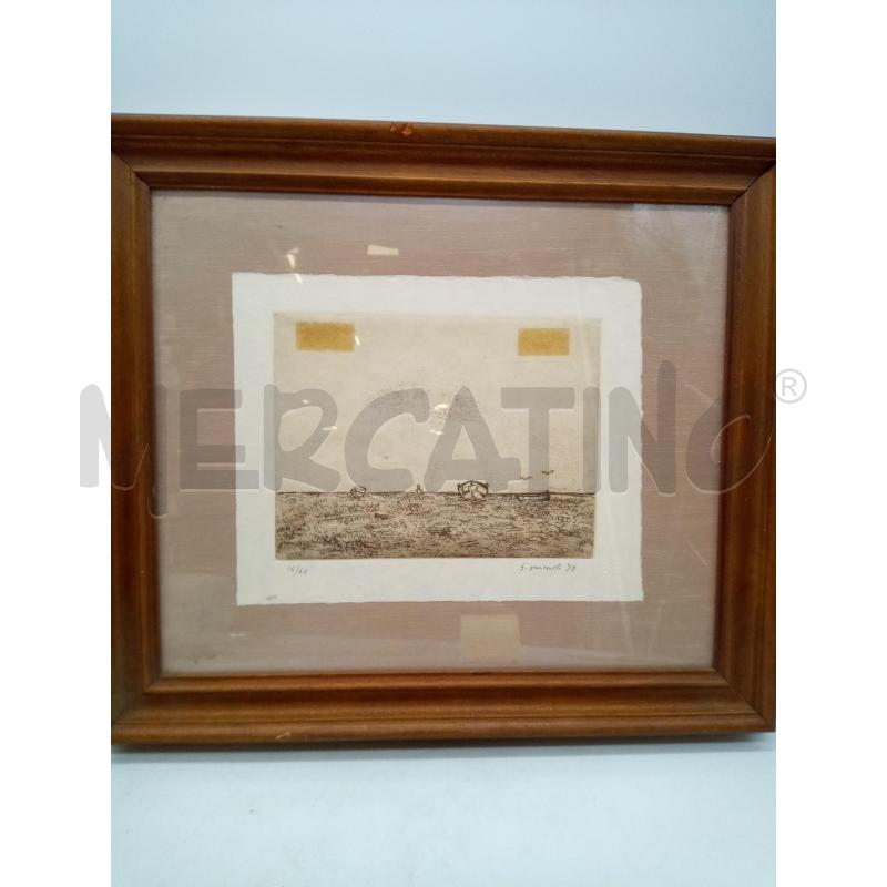 QUADRO ACQUAFORTE MARINA  | Mercatino dell'Usato Roma porta maggiore 1