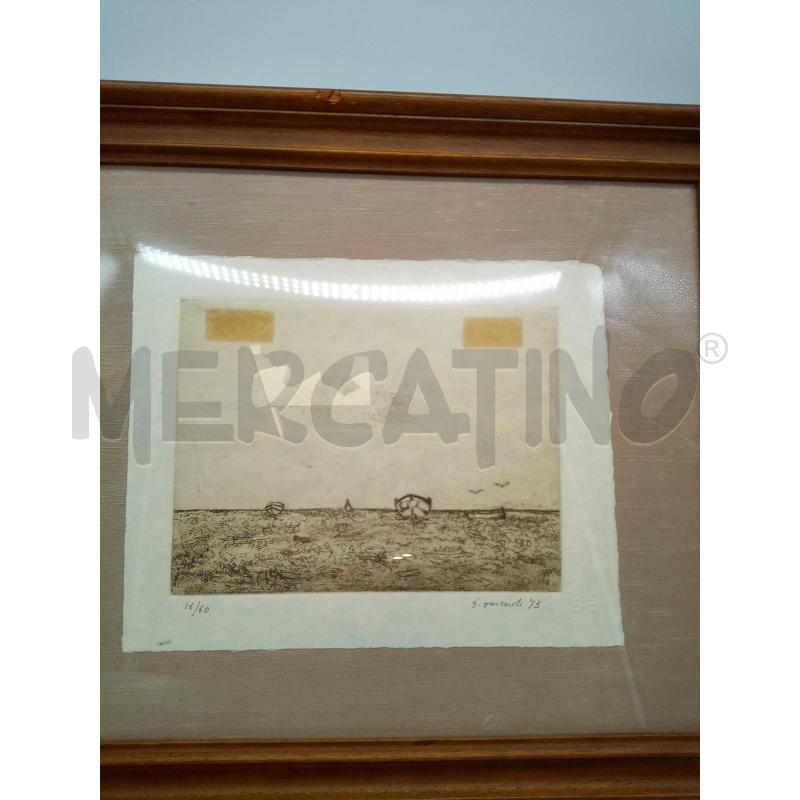 QUADRO ACQUAFORTE MARINA  | Mercatino dell'Usato Roma porta maggiore 5
