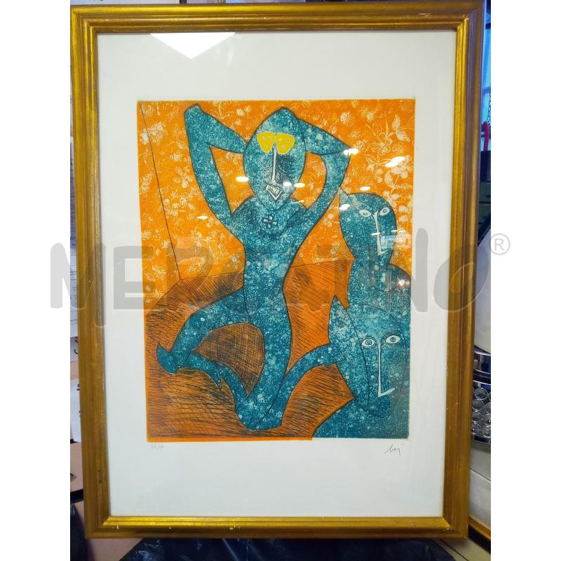 QUADRO ACQUAFORTE PECHEUR SUR LA PLAGE | Mercatino dell'Usato Roma porta maggiore 1