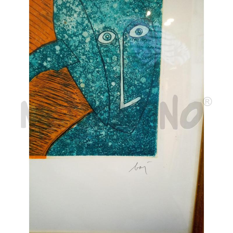 QUADRO ACQUAFORTE PECHEUR SUR LA PLAGE | Mercatino dell'Usato Roma porta maggiore 2