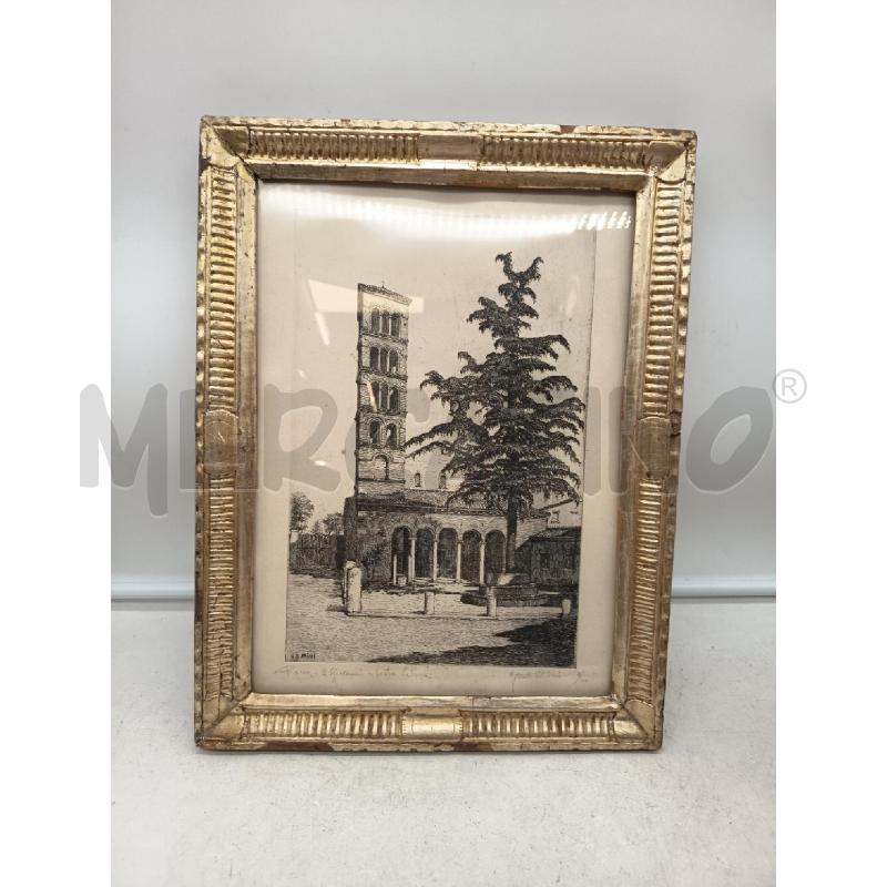 QUADRO ACQUAFORTE SCORCIO SAN GIOVANNI PORTA LATINA  | Mercatino dell'Usato Roma porta maggiore 1