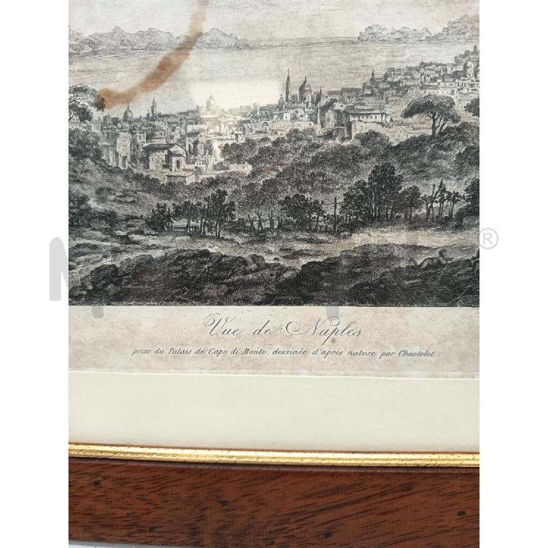 QUADRO ACQUAFORTE VEDUTA DI NAPOLI DA CAPO DI MONTE  | Mercatino dell'Usato Roma porta maggiore 3