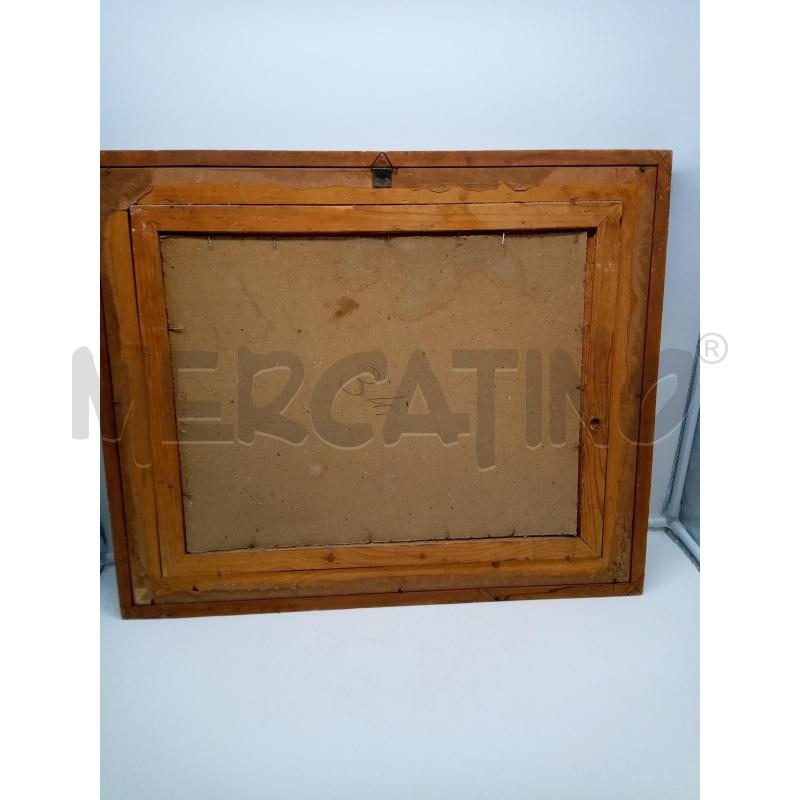 QUADRO ACQUERELLO SEPPIA TORO NELLA STALLA | Mercatino dell'Usato Roma porta maggiore 5