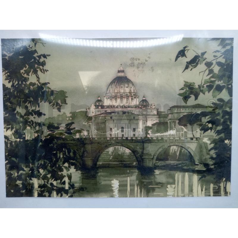 QUADRO ACQUERELLO VEDUTA ROMA | Mercatino dell'Usato Roma porta maggiore 2