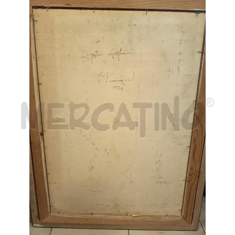 QUADRO ACRILICO SU CARTONE FIGURA UOMO ASTRATTO | Mercatino dell'Usato Roma porta maggiore 5