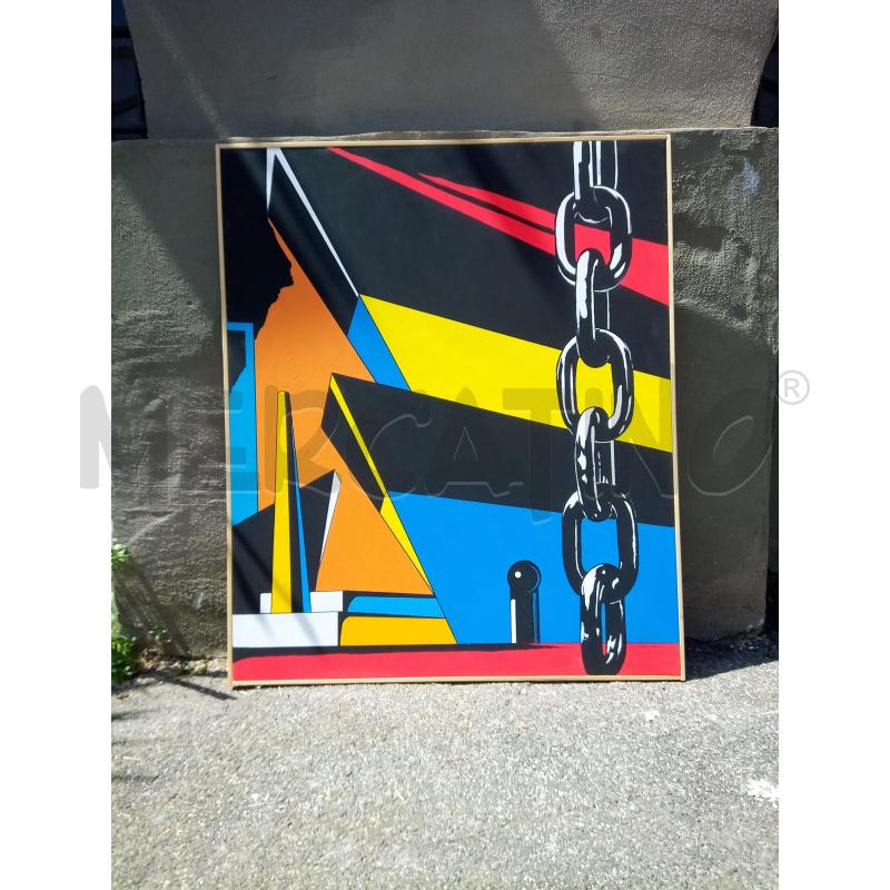 QUADRO ACRILICO SU TELA GRANDI PRUE  | Mercatino dell'Usato Roma porta maggiore 1