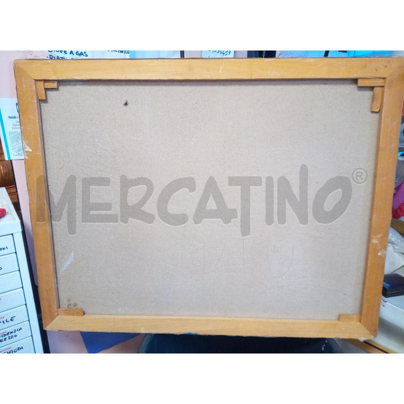 QUADRO ASTRATTO GEOMETRIE TONI OCRA GIALLO | Mercatino dell'Usato Roma porta maggiore 4