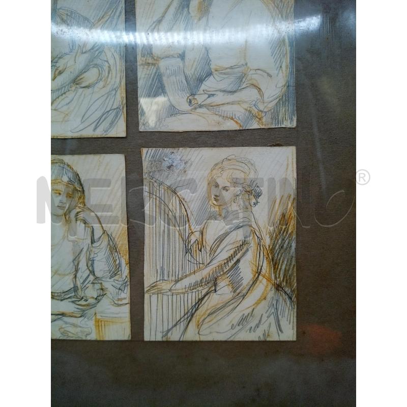 QUADRO BOZZETTI FIGURE FEMMINILI | Mercatino dell'Usato Roma porta maggiore 3