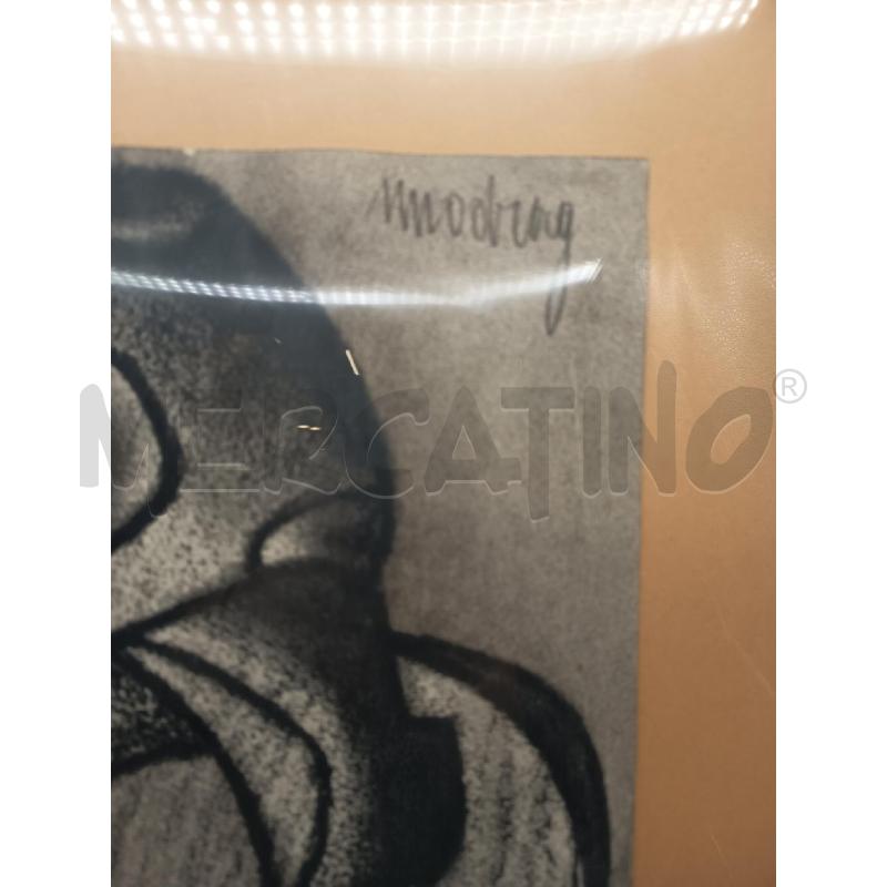 QUADRO CARBONCINO ASTRATTO | Mercatino dell'Usato Roma porta maggiore 4