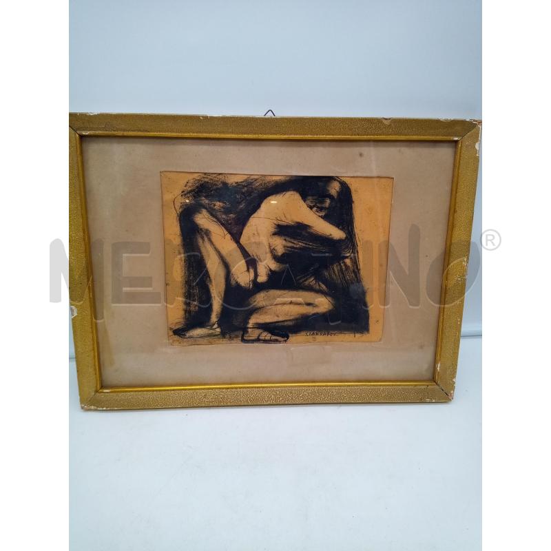 QUADRO CARBONCINO NUDI  | Mercatino dell'Usato Roma porta maggiore 1