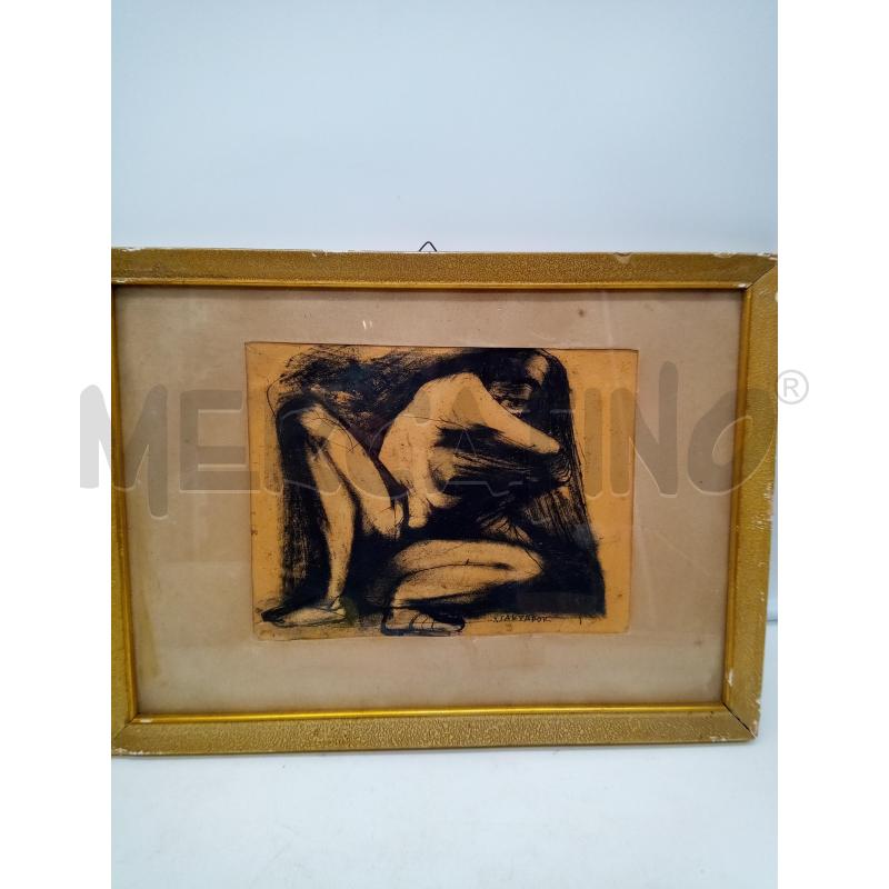 QUADRO CARBONCINO NUDI  | Mercatino dell'Usato Roma porta maggiore 3