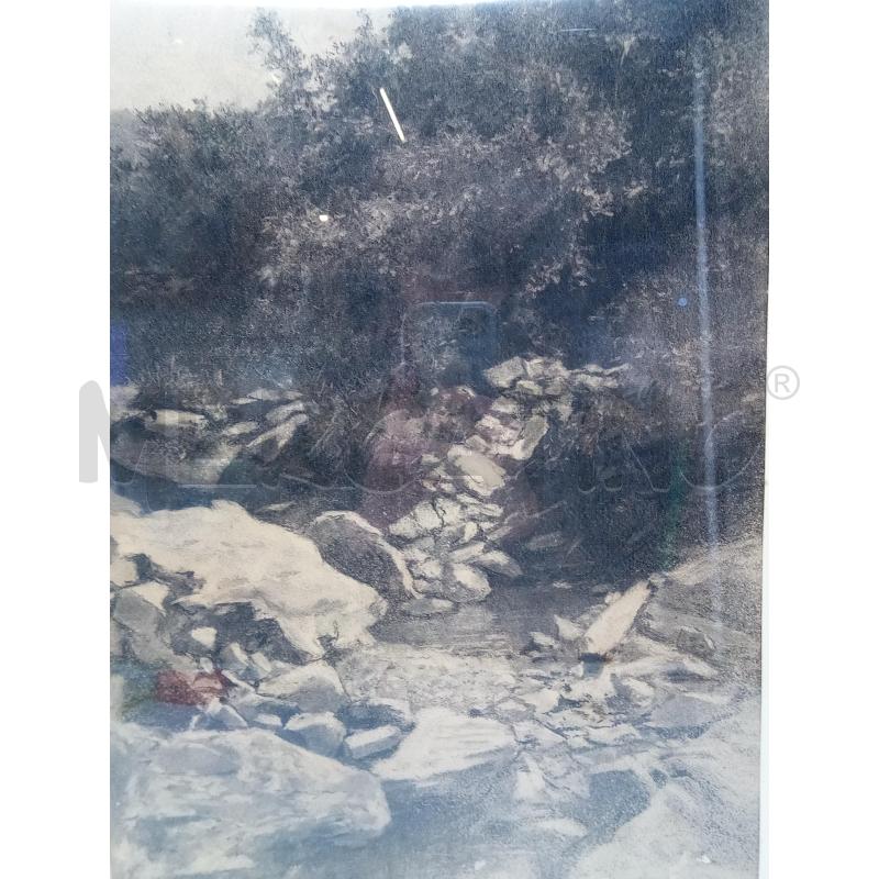 QUADRO CARBONCINO TORRENTE NEL BOSCO | Mercatino dell'Usato Roma porta maggiore 2
