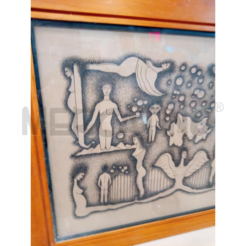 QUADRO CHINA RAPPRESENTAZIONE ONIRICA  | Mercatino dell'Usato Roma porta maggiore 4