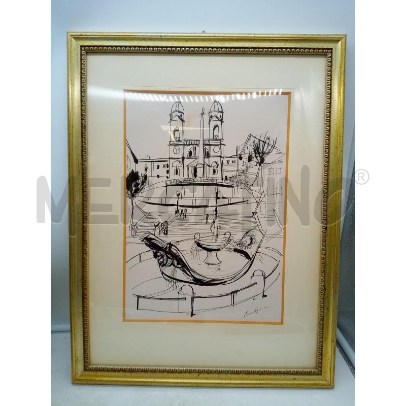 QUADRO CHINA SU CARTA TRINITA DEI MONTI  | Mercatino dell'Usato Roma porta maggiore 1