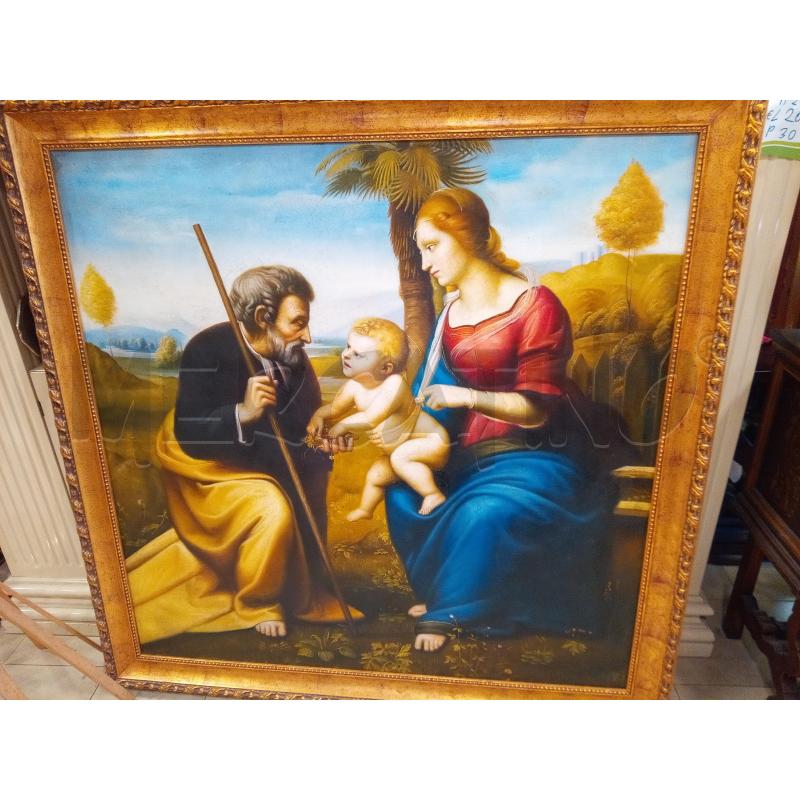 QUADRO CROMOLITO RITOCCATA RIPROD SACRA FAMIGLIA | Mercatino dell'Usato Roma porta maggiore 1