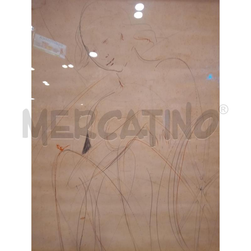 QUADRO DISEGNO ASTRATTO FIGURA DONNA | Mercatino dell'Usato Roma porta maggiore 2