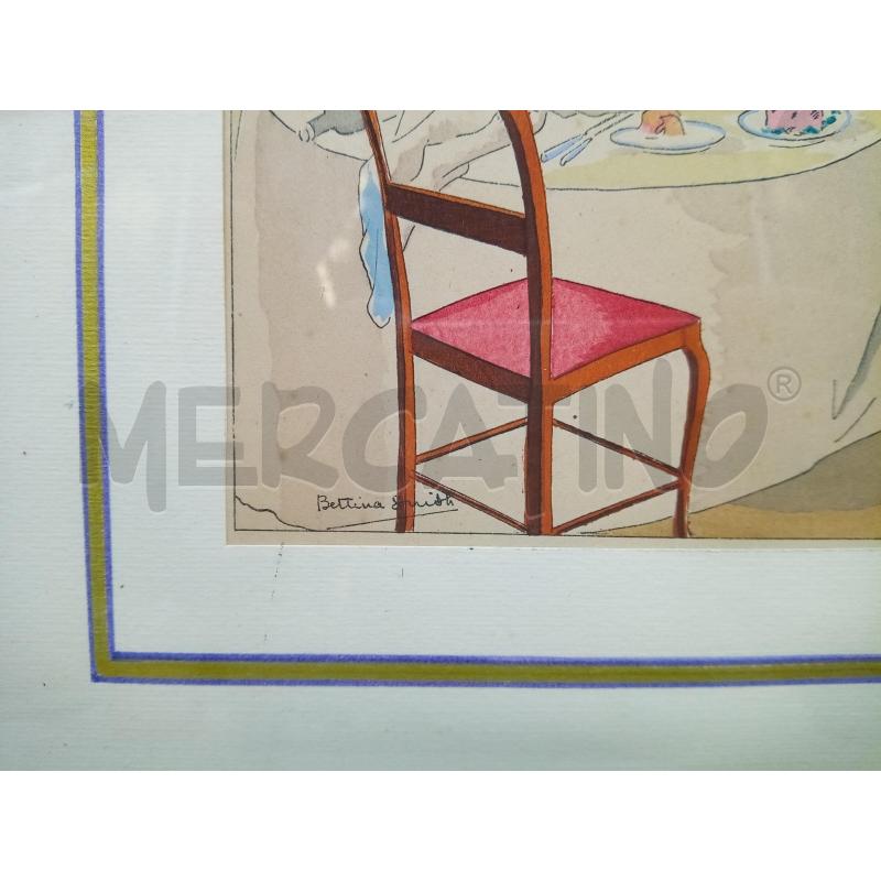 QUADRO GOUACHE CENA EROTICA | Mercatino dell'Usato Roma porta maggiore 3