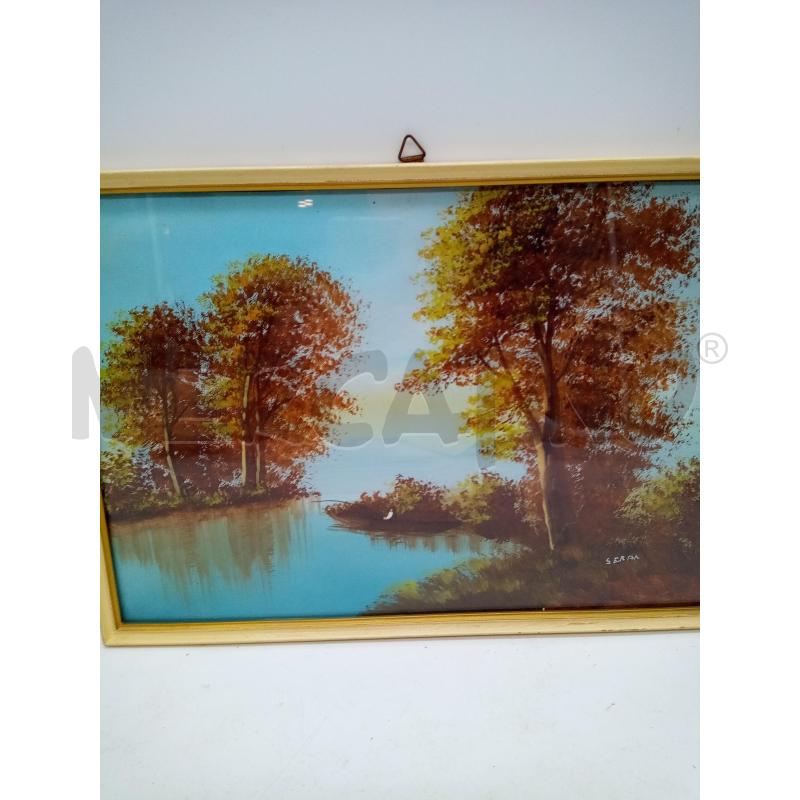 QUADRO GOUACHE PESCATORE  | Mercatino dell'Usato Roma porta maggiore 1