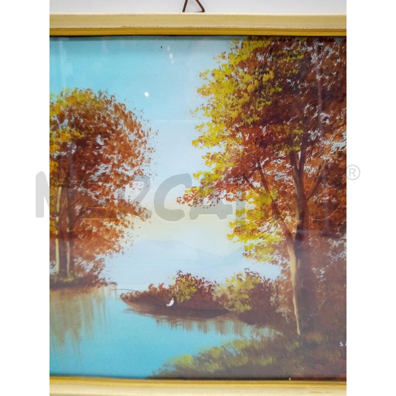 QUADRO GOUACHE PESCATORE  | Mercatino dell'Usato Roma porta maggiore 2