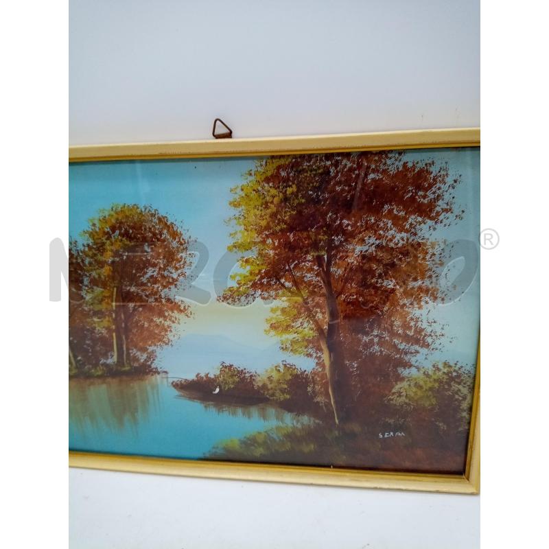 QUADRO GOUACHE PESCATORE  | Mercatino dell'Usato Roma porta maggiore 3