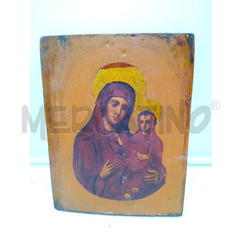 QUADRO ICONA MADONNA CON BAMBINO | Mercatino dell'Usato Roma porta maggiore 1