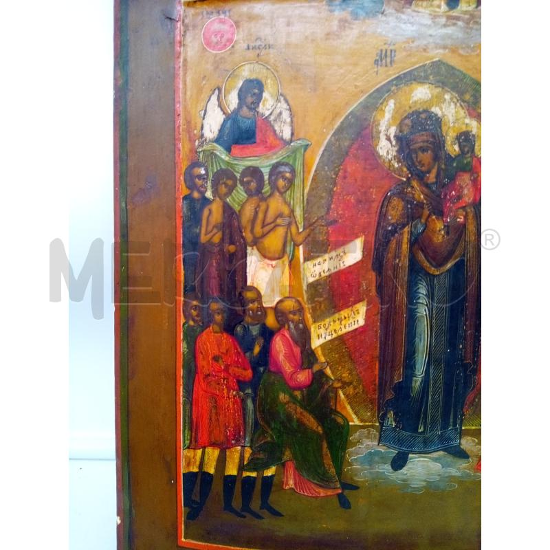 QUADRO ICONA RUSSA EPOCA MADONNA DEGLI AFFLITTI  | Mercatino dell'Usato Roma porta maggiore 5