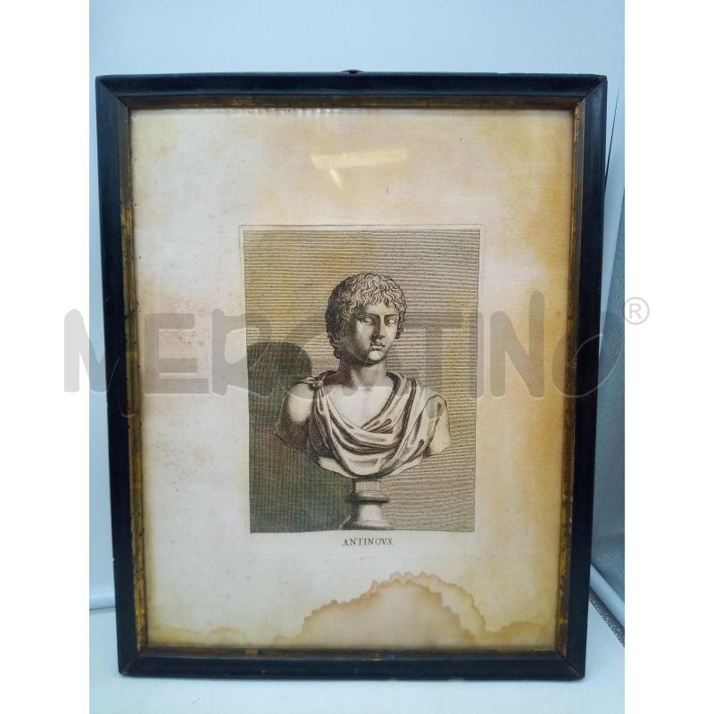 QUADRO INCISIONE ANTINOUS  | Mercatino dell'Usato Roma porta maggiore 1