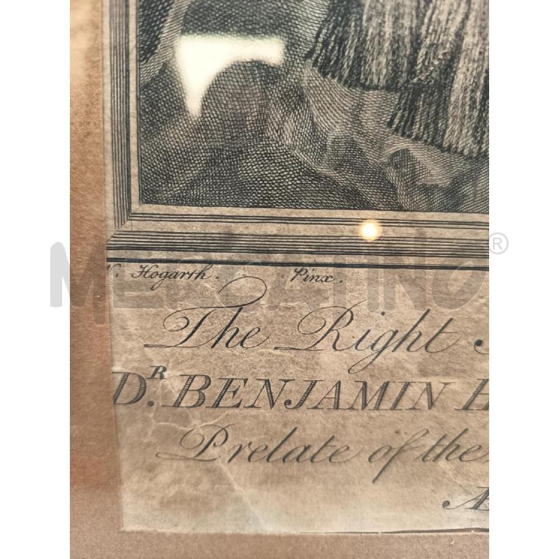 QUADRO INCISIONE BENJAMIN HOADLY | Mercatino dell'Usato Roma porta maggiore 4
