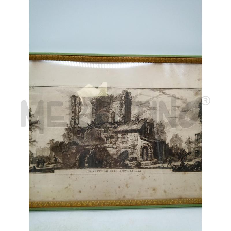 QUADRO INCISIONE DEL CASTELLO DELL ACQUA GIULIA  | Mercatino dell'Usato Roma porta maggiore 1