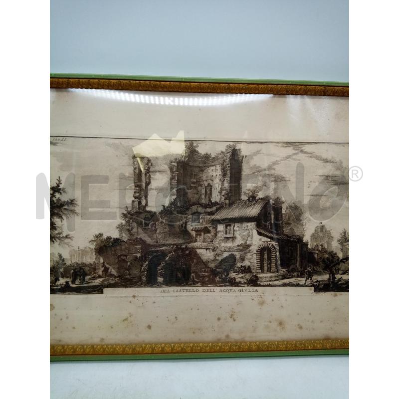 QUADRO INCISIONE DEL CASTELLO DELL ACQUA GIULIA  | Mercatino dell'Usato Roma porta maggiore 4