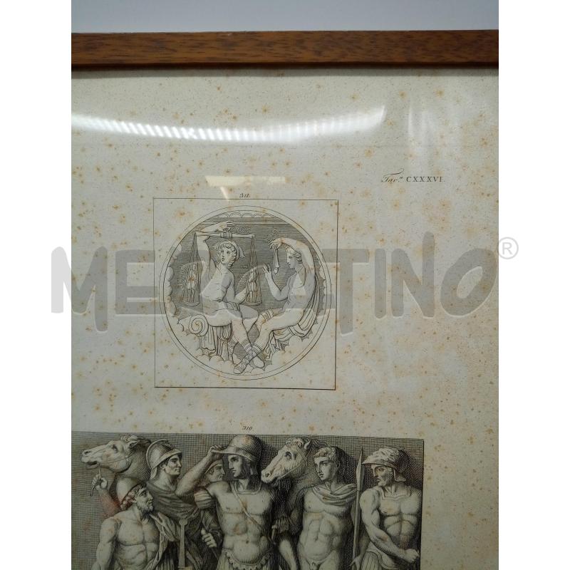 QUADRO INCISIONE DESTINO DI ACHILLE | Mercatino dell'Usato Roma porta maggiore 2