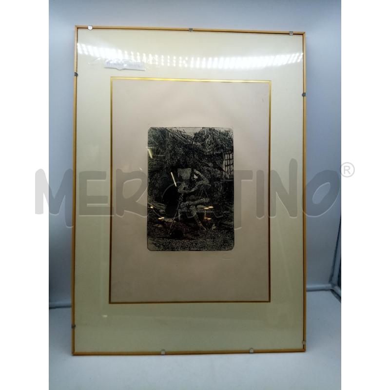 QUADRO INCISIONE DON QUICHOTTE | Mercatino dell'Usato Roma porta maggiore 1