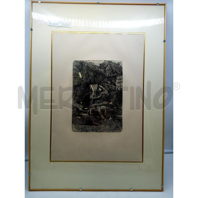 QUADRO INCISIONE DON QUICHOTTE | Mercatino dell'Usato Roma porta maggiore 4