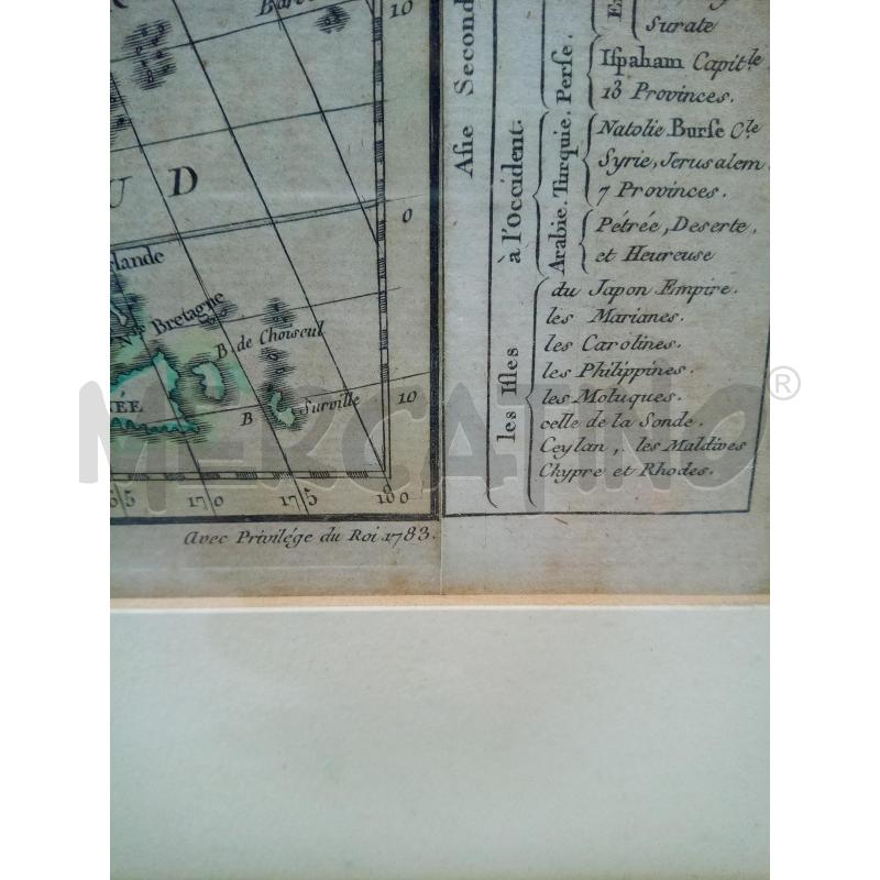 QUADRO INCISIONE MAPPA ASIA EPOC | Mercatino dell'Usato Roma porta maggiore 3