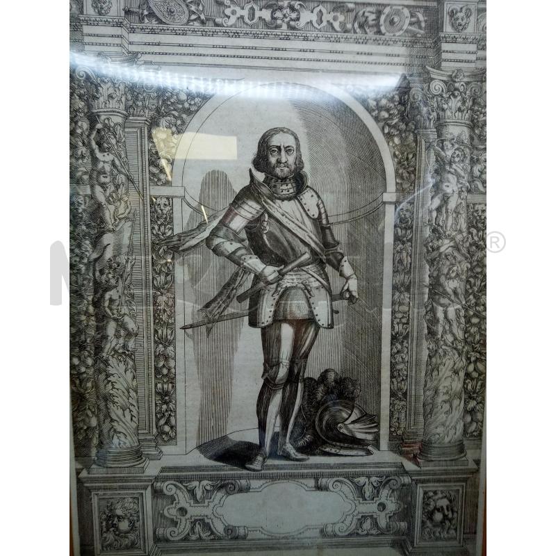 QUADRO INCISIONE MARCHESE DI MANTOVA EPOCA  | Mercatino dell'Usato Roma porta maggiore 2