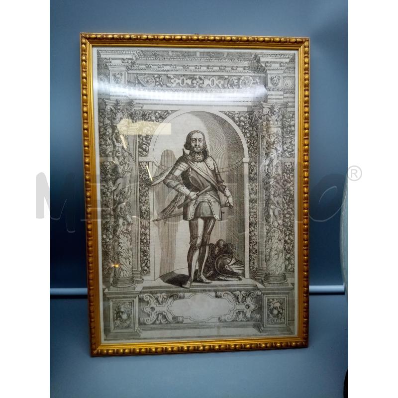 QUADRO INCISIONE MARCHESE DI MANTOVA EPOCA  | Mercatino dell'Usato Roma porta maggiore 3