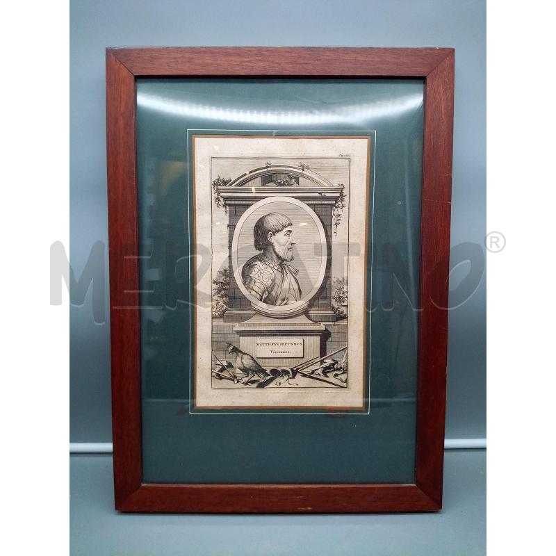 QUADRO INCISIONE MATTEUS SECUNDUS | Mercatino dell'Usato Roma porta maggiore 1
