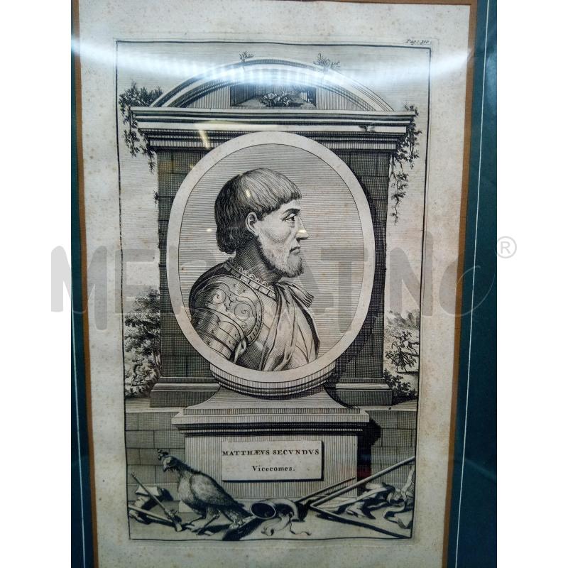QUADRO INCISIONE MATTEUS SECUNDUS | Mercatino dell'Usato Roma porta maggiore 5